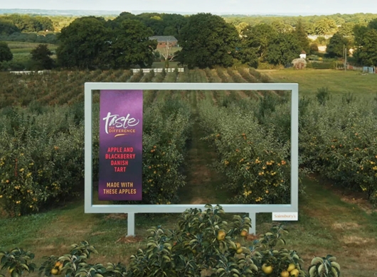 Sainsbury's má tak čerstvé billboardy, že z nich můžete rovnou sklízet ovoce a zeleninu